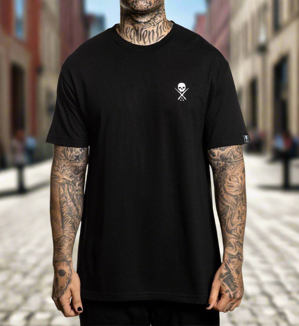 Sullen Art Collective Tee: BLACK/WHITE