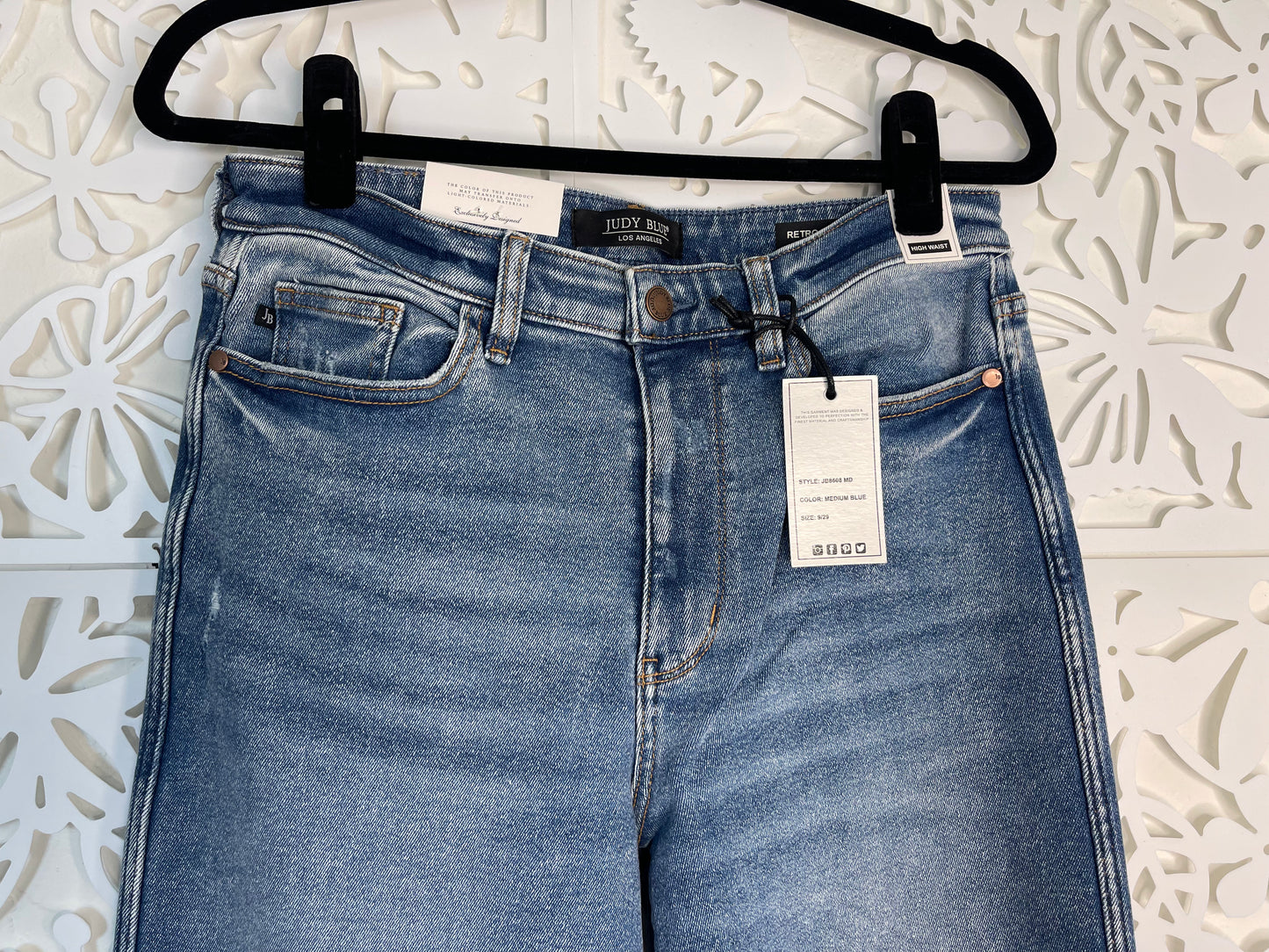 Judy Blue Vintage Wash Wide Leg Jeans