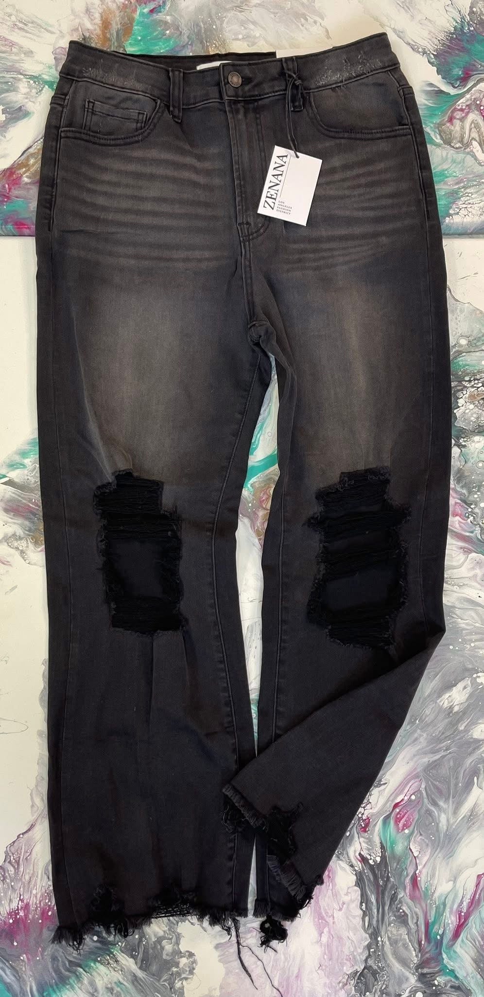 Zenana Holy, Flared Bottom, Stretchy Jeans