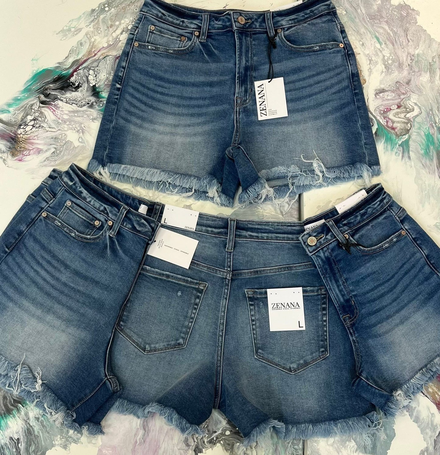 Zenana Jean Shorts