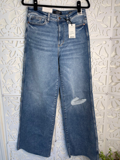 Judy Blue Vintage Wash Wide Leg Jeans