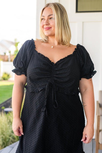 It's Cocktail Hour Ruffle Detail Dress